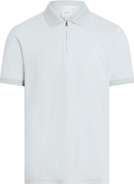 SMOOTH COTTON WELT ZIP POLO