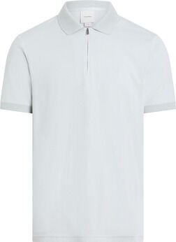SMOOTH COTTON WELT ZIP POLO