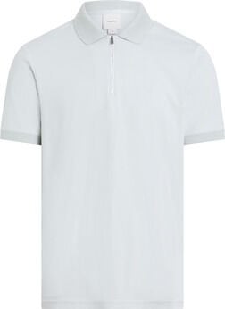 SMOOTH COTTON WELT ZIP POLO