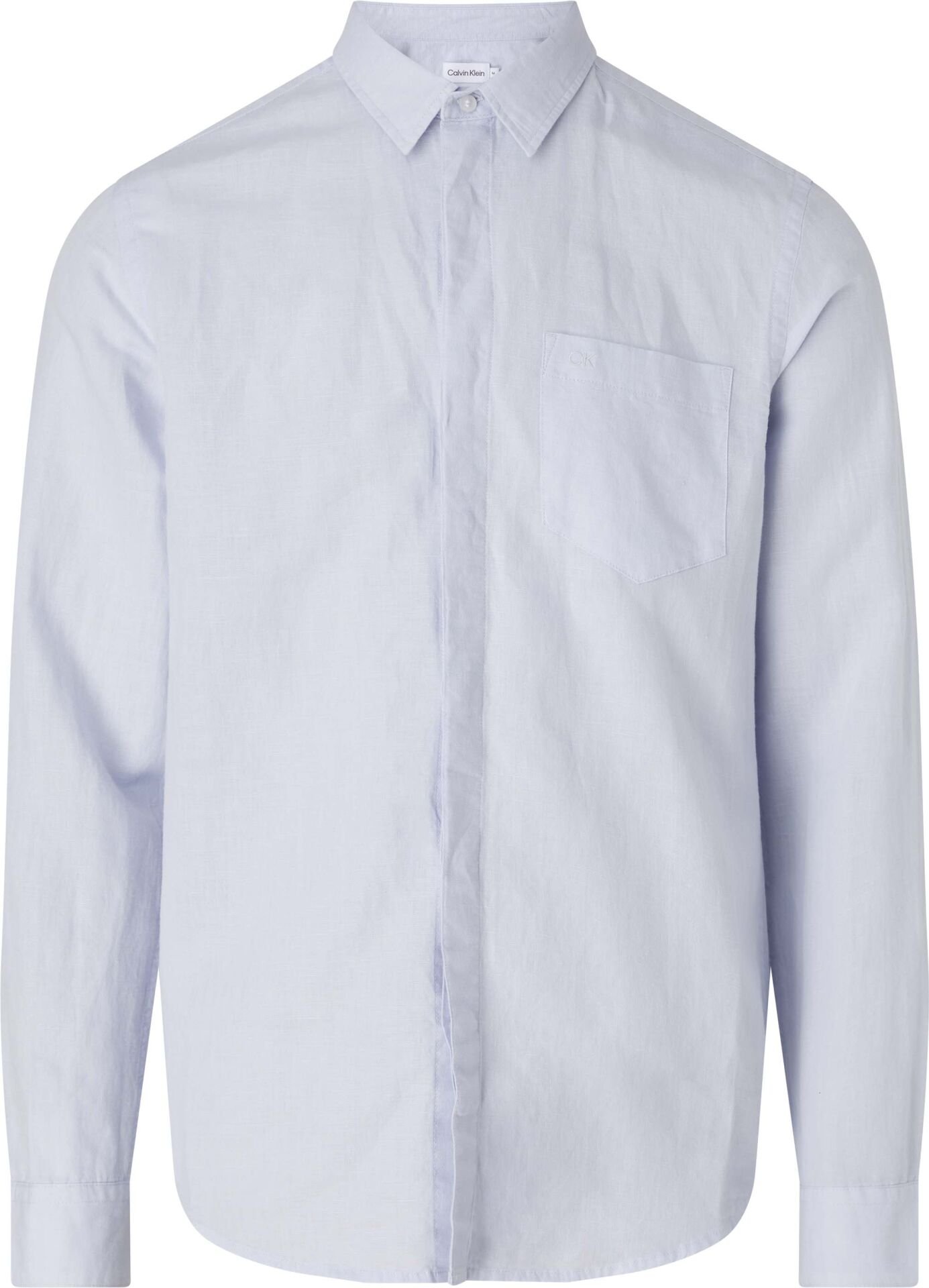 COTTON LINEN CHEST POCKET SHIR