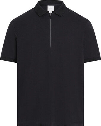 SMOOTH COTTON WELT ZIP POLO