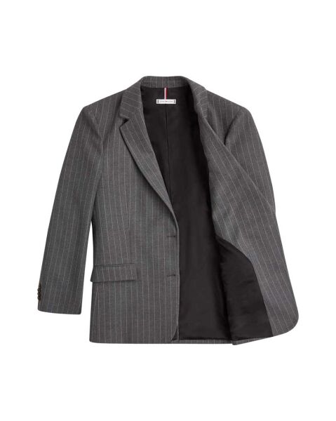 PINSTRIPE RELAXED BLAZER