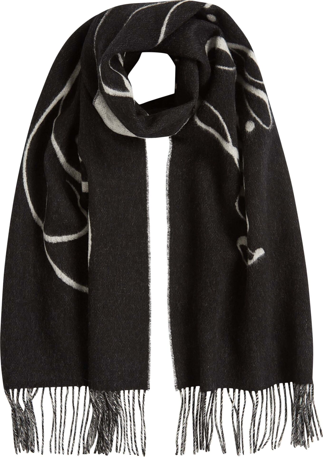 TOMMY SCRIPT LOGO SCARF