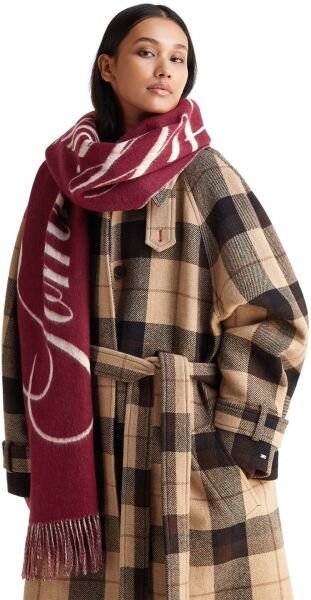 TOMMY SCRIPT LOGO SCARF