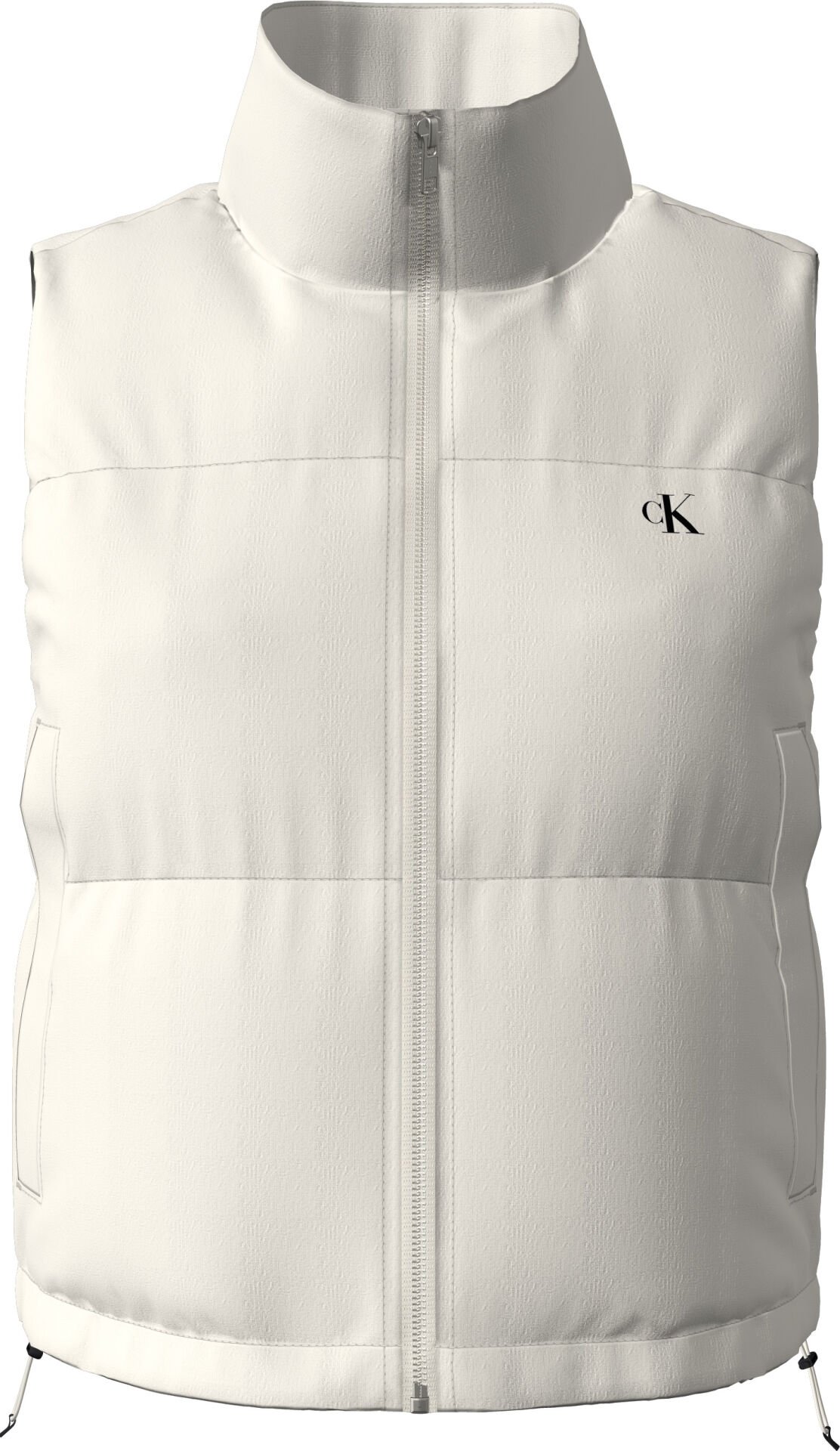 HIGH-SHINE PUFFER VEST