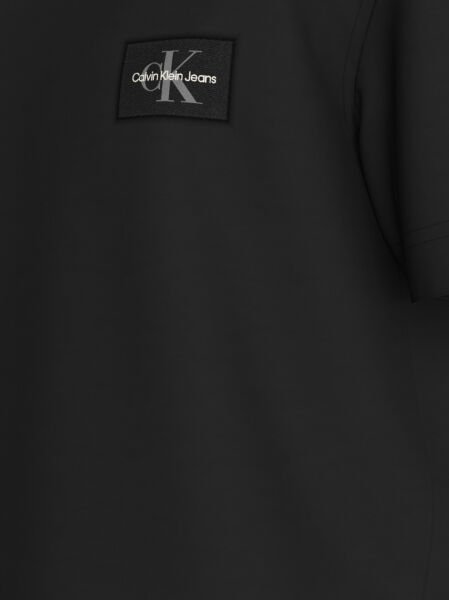 WOVEN LABEL REGULAR TEE Siyah - XXL
