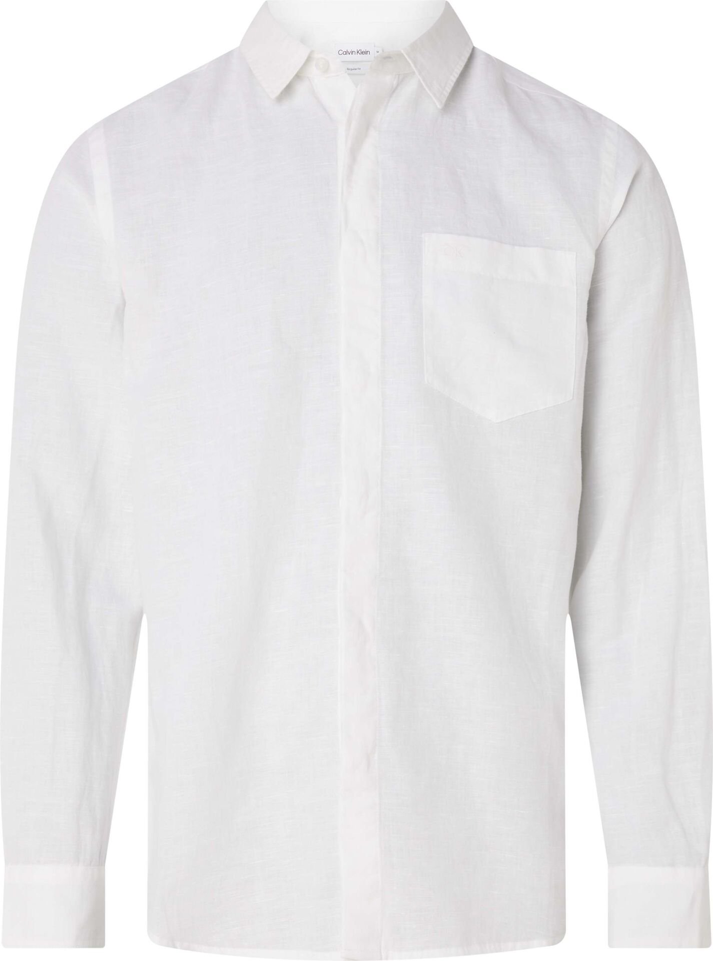 COTTON LINEN CHEST POCKET SHIR