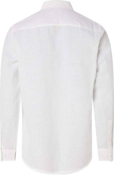COTTON LINEN CHEST POCKET SHIR