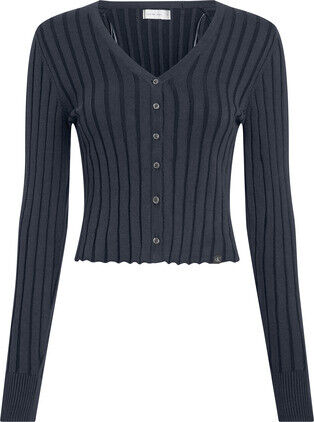 PLATED SWEATER CARDIGAN