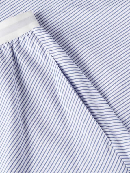 POPLIN BRANDED MIDI SKIRT