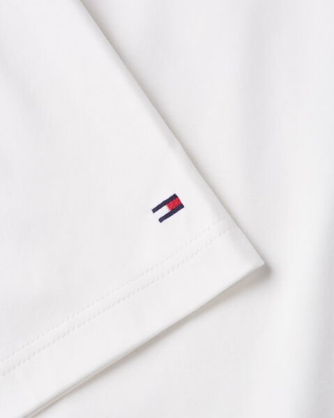 EMBOSSED HILFIGER CREST TEE Beyaz - L