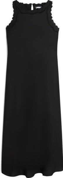 EMBROIDERY SATEEN DRESS