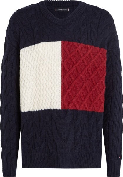 CABLE FLAG SWEATER