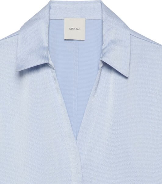 HAMMERED SATIN FITTED SHIRT