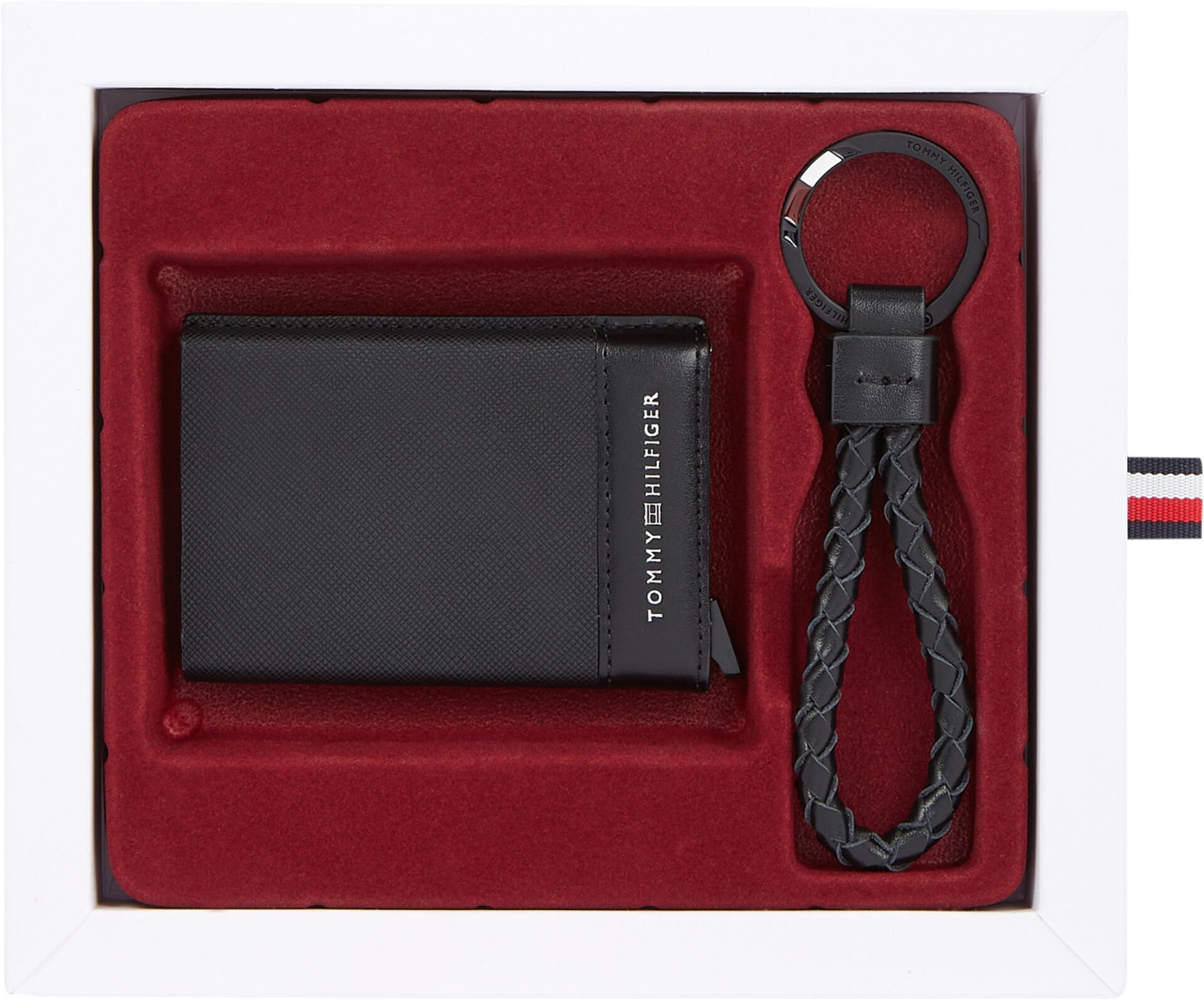 TH SAFFIANO METAL CC & KEYFOB