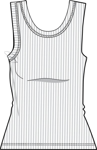 A- Modal Rib Tank (essential)