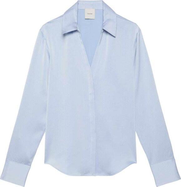 HAMMERED SATIN FITTED SHIRT