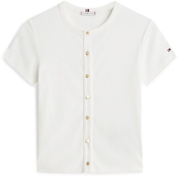 GOLD BUTTON SLIM SS TEE