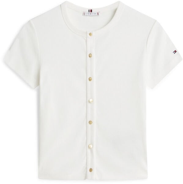 GOLD BUTTON SLIM SS TEE