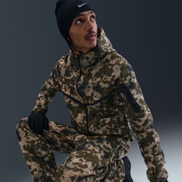 M NK TECH FLC OH PANT CAMO