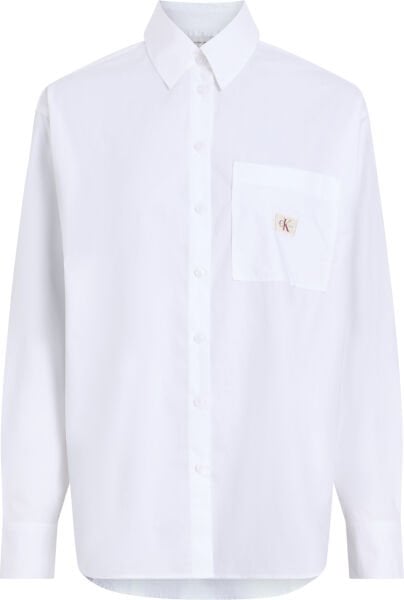 WOVEN LABEL RELAXED SHIRT