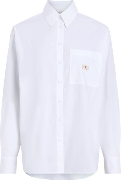 WOVEN LABEL RELAXED SHIRT