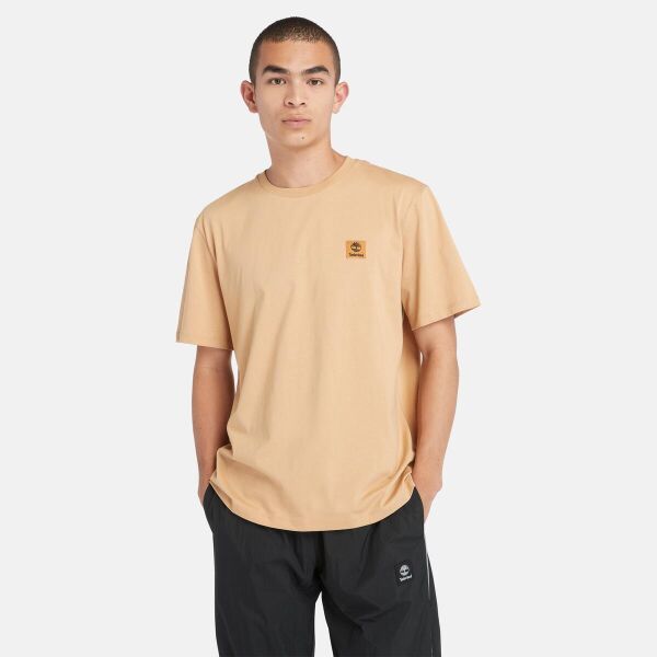 Short Sleeve Woven Badge Tee
