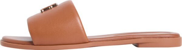 TH LOGO HARDWARE LEATHER MULE