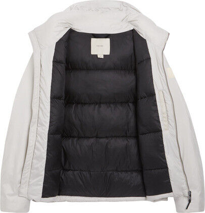 NON QUILT PADDED HOODED JACKET