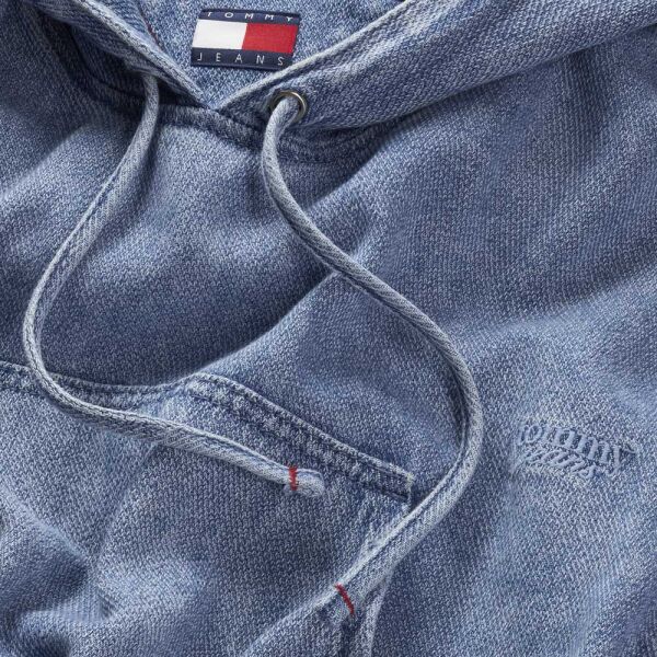 TJW DENIM CROPPED HOODIE