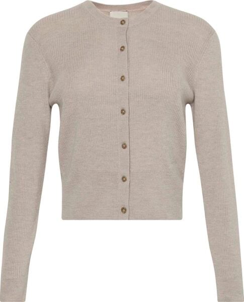 Wool Silk Cropped Cardigan
