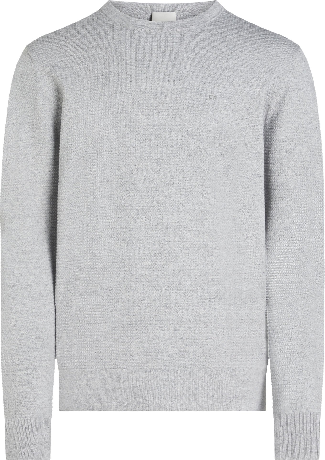 WAFFLE TEXTURE CN SWEATER