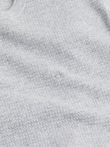 WAFFLE TEXTURE CN SWEATER