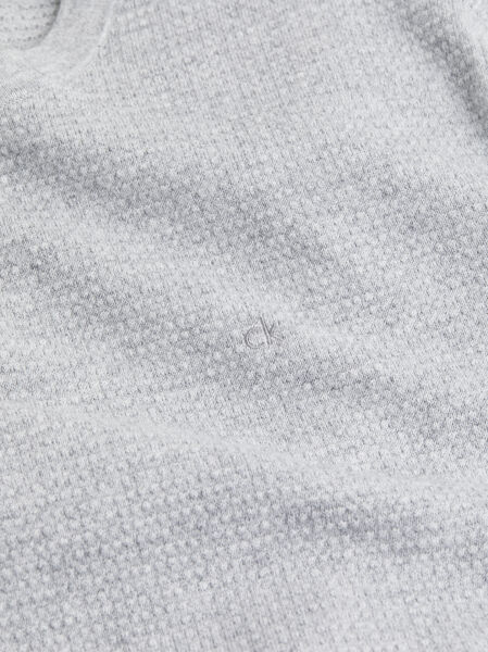 WAFFLE TEXTURE CN SWEATER