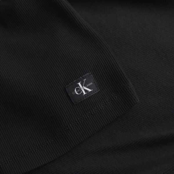 WOVEN LABEL RIB LONG SLEEVE