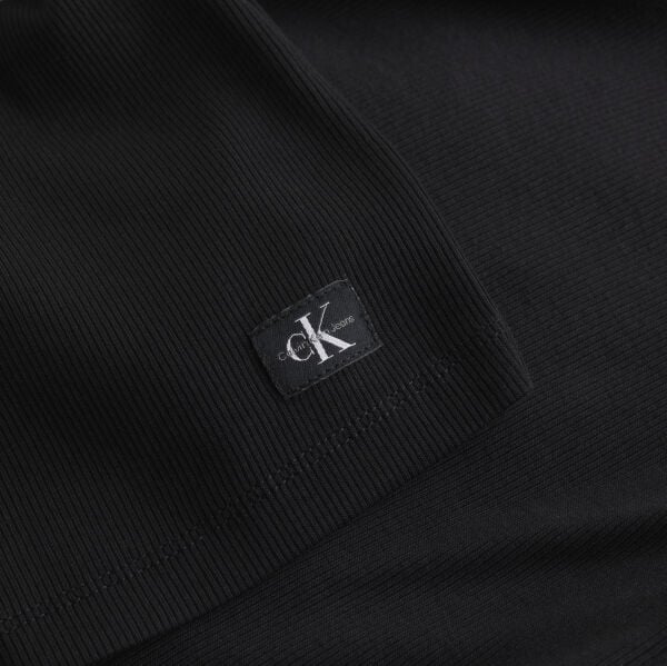 WOVEN LABEL RIB LONG SLEEVE