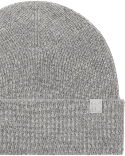 EMBLEM CASHMERE BEANIE