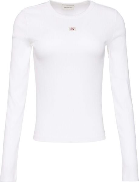 LS WOVEN LABEL 2X2 RIB CREW TO