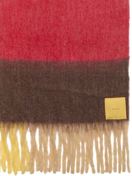 PATCH BRUSHED CHECKED SCARF