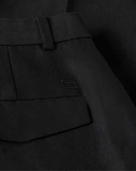 LINEN MIX RLXD STRAIGHT PANTS