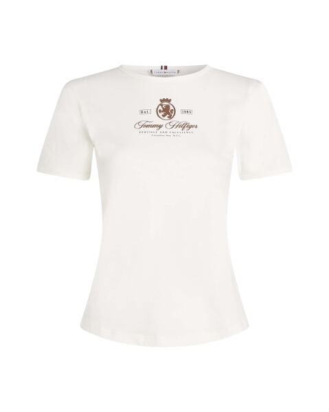 VARSITY CREST SLIM SS TEE