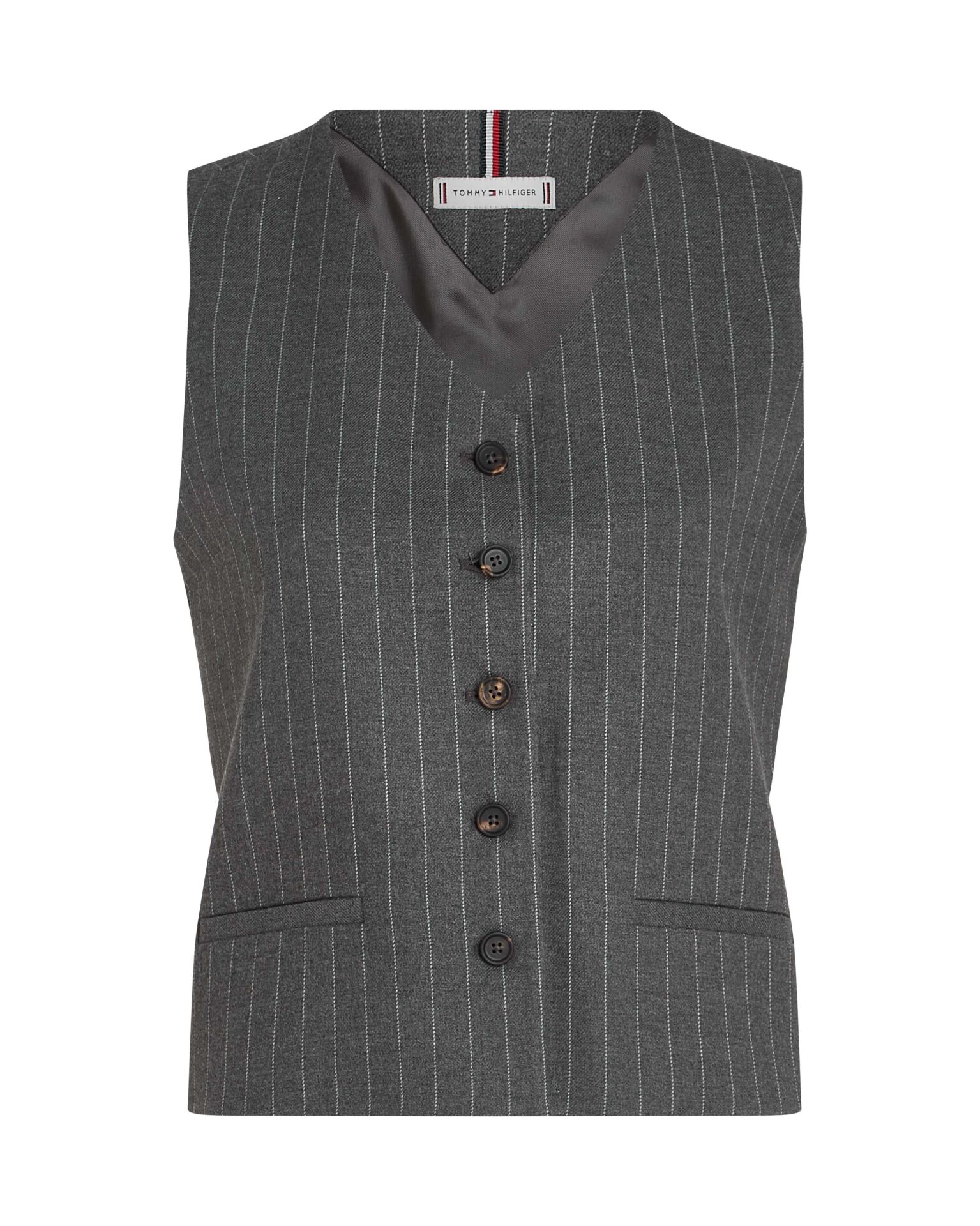 PINSTRIPE TAILORED VEST