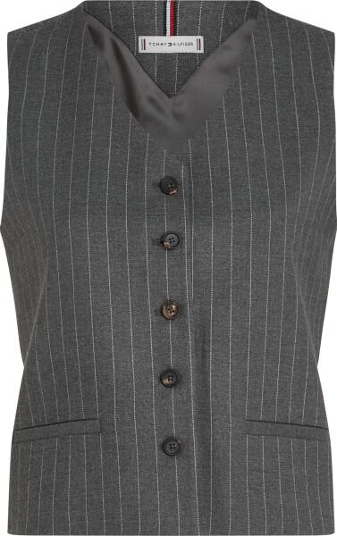 PINSTRIPE TAILORED VEST