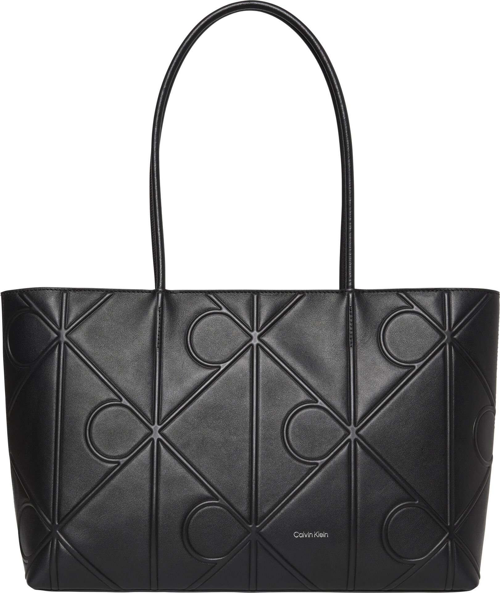 EMBOSSED AOP LEATHER TOTE