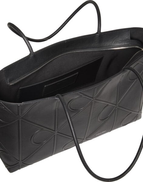 EMBOSSED AOP LEATHER TOTE