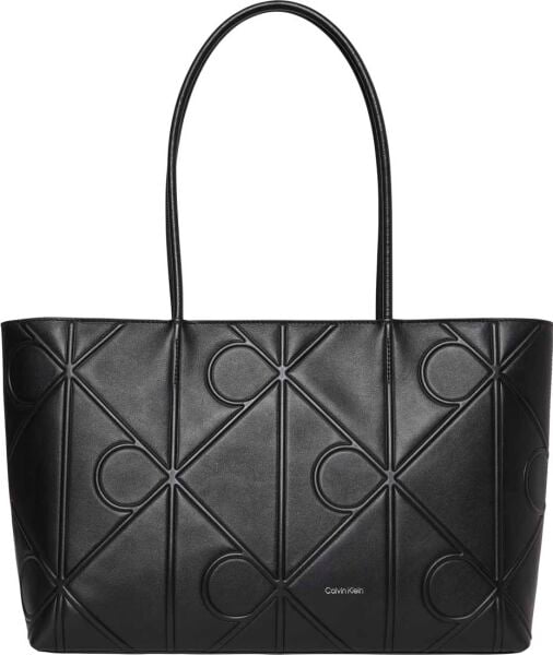 EMBOSSED AOP LEATHER TOTE