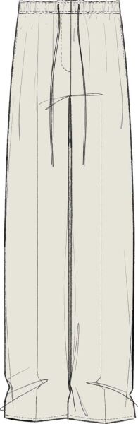 LINEN PLEATED TROUSER W/ TIE