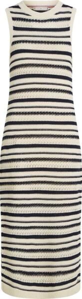 CROCHET C-NK SL MIDI SWT DRESS