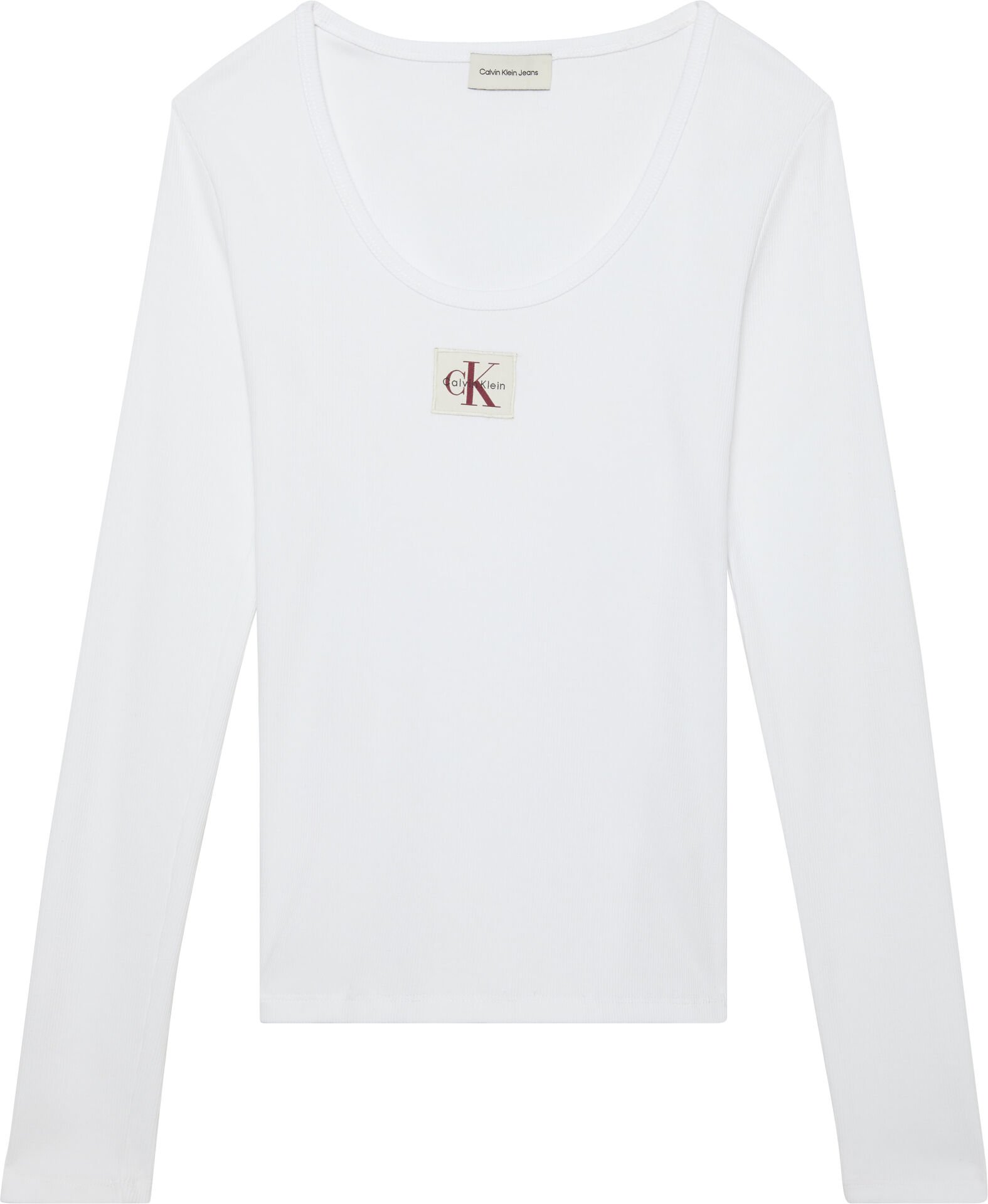 LS WOVEN LABEL 2X2 RIB SCOOP N