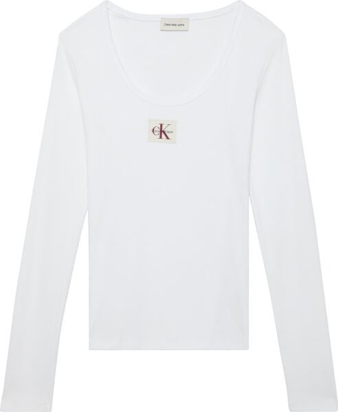 LS WOVEN LABEL 2X2 RIB SCOOP N